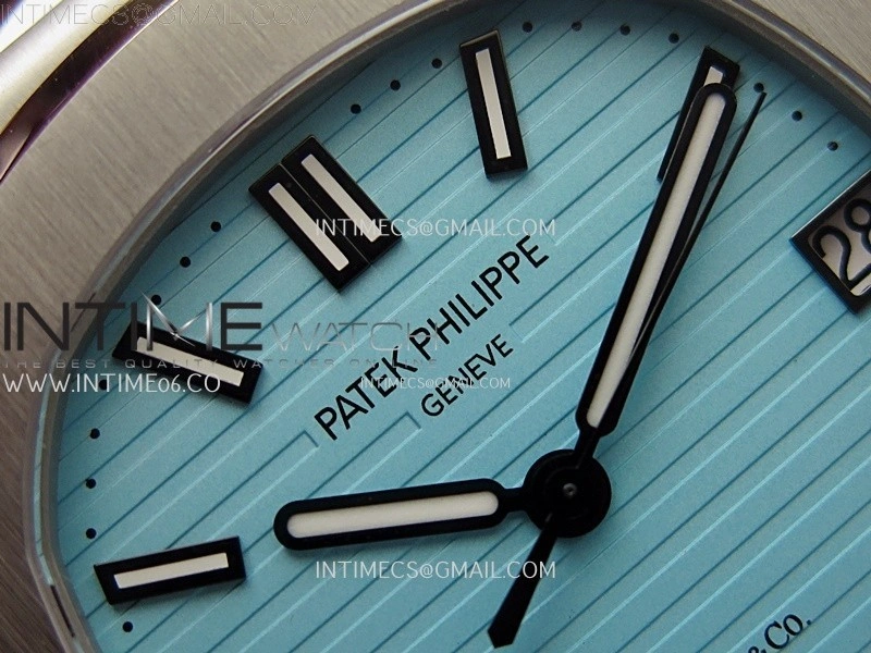 Nautilus 5711 1A-018 PPF 1:1 Best Edition Tiffany Blue Textured Dial on SS Bracelet Super Clone 26-330 V5