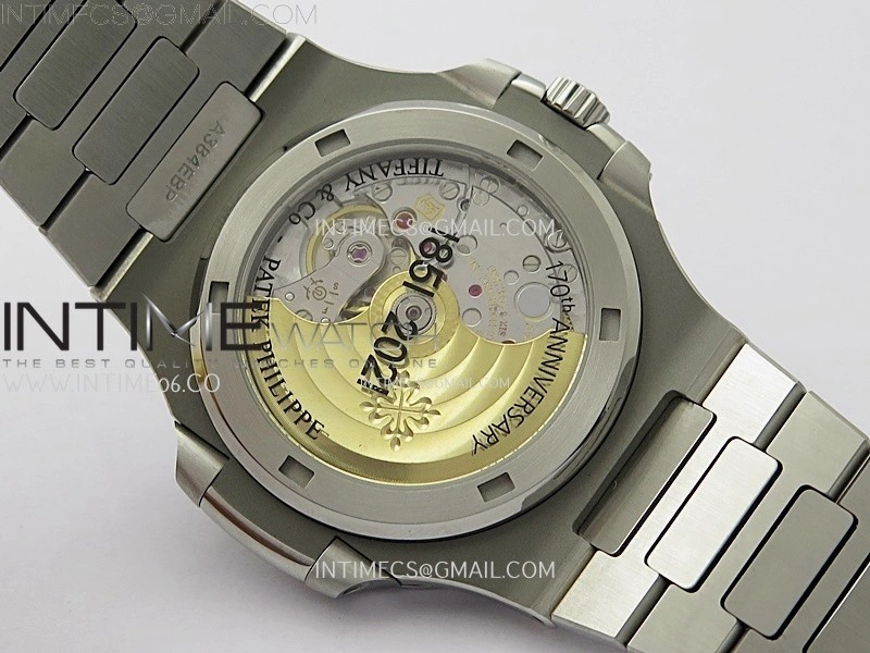 Nautilus 5711 1A-018 PPF 1:1 Best Edition Tiffany Blue Textured Dial on SS Bracelet Super Clone 26-330 V5