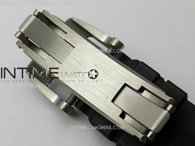 RM055 NTPT Ti APSF 1:1 Best Edition White Inner Bezel Black Crown on Rubber Strap RMUL2 Super Clone