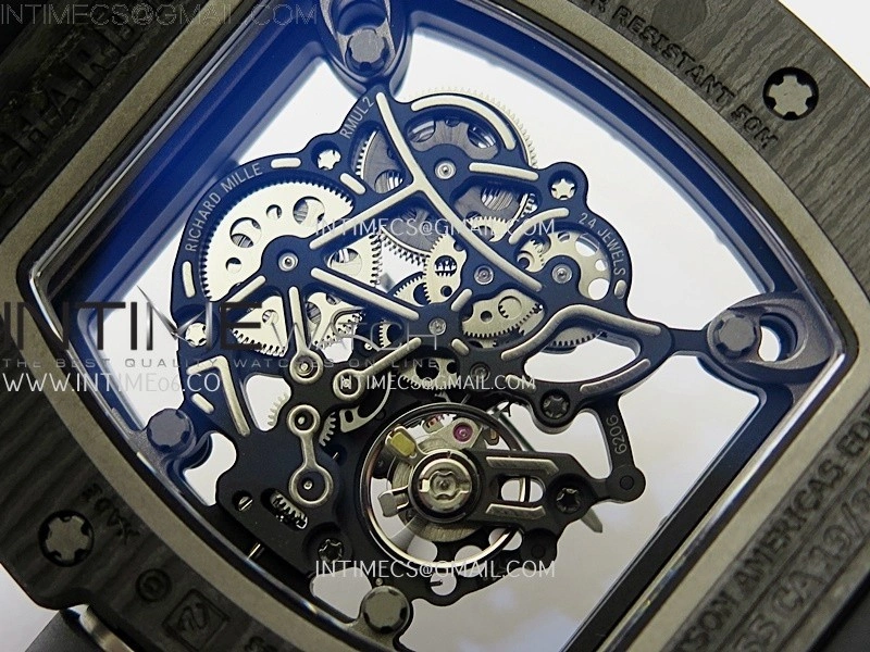 RM055 NTPT Ti APSF 1:1 Best Edition White Inner Bezel Black Crown on Rubber Strap RMUL2 Super Clone