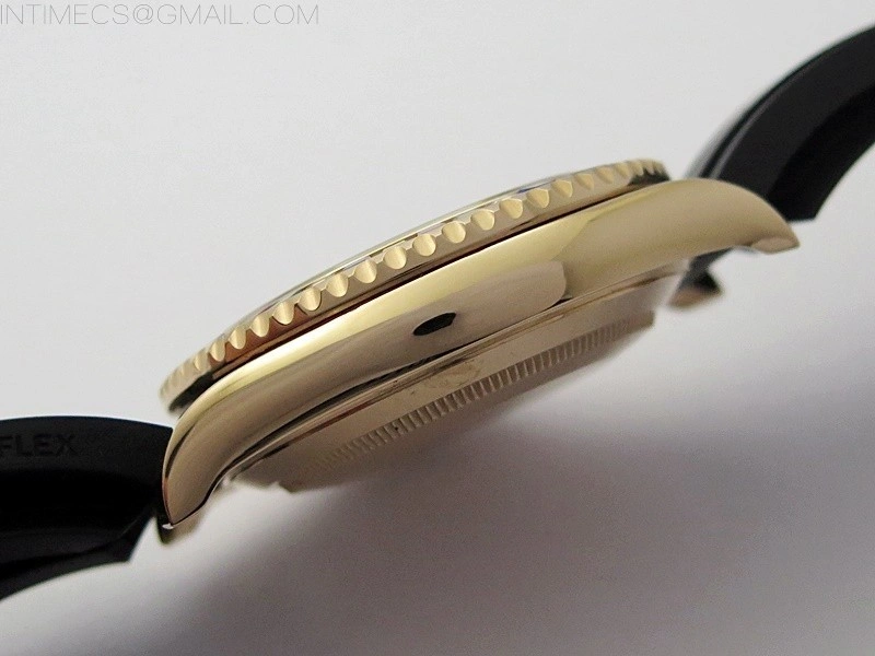 Yacht-Master 126655 KF 1:1 Gain Weight Best Edition Rainbow Bezel RG Wrapped on Oysterflex Strap VR3235