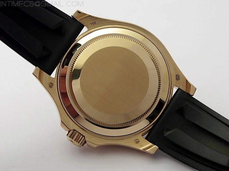 Yacht-Master 126655 KF 1:1 Gain Weight Best Edition Rainbow Bezel RG Wrapped on Oysterflex Strap VR3235