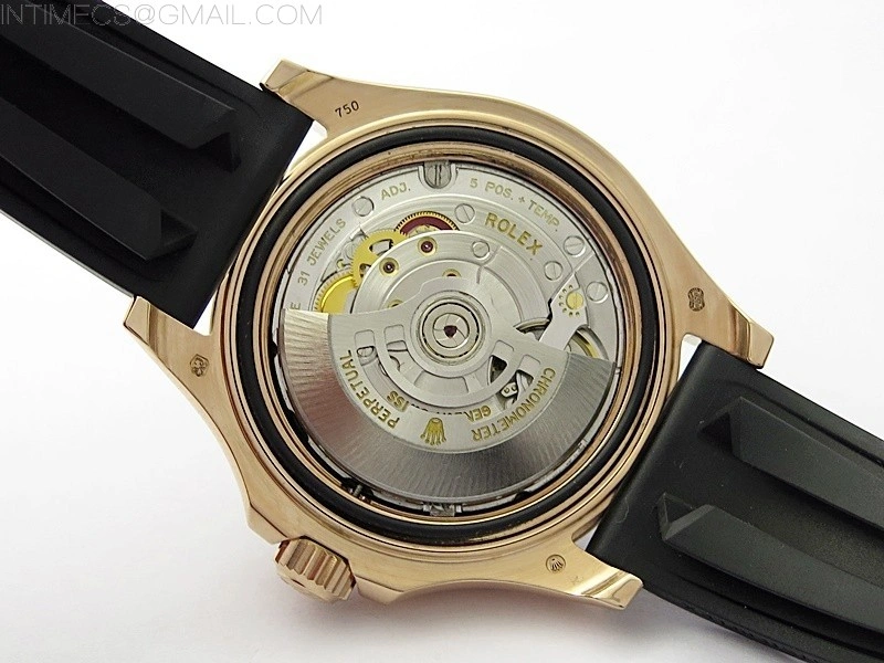 Yacht-Master 126655 KF 1:1 Gain Weight Best Edition Rainbow Bezel RG Wrapped on Oysterflex Strap VR3235