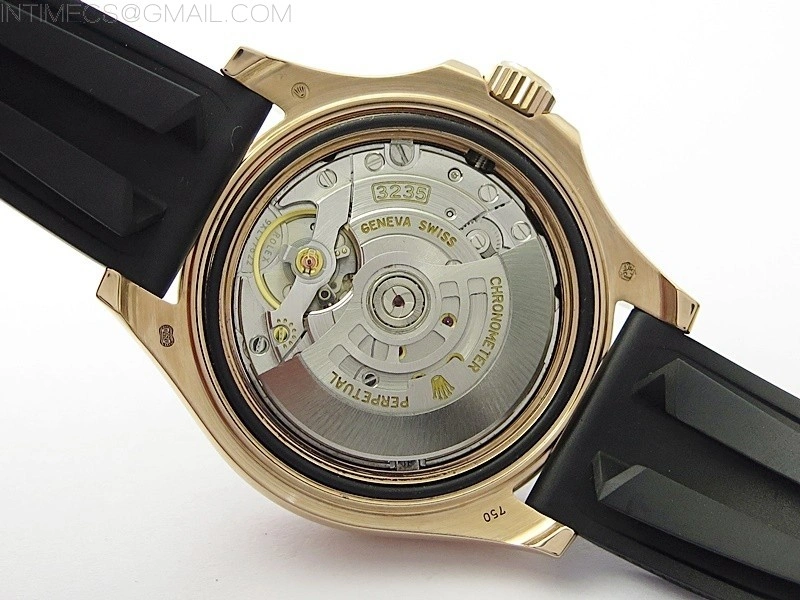 Yacht-Master 126655 KF 1:1 Gain Weight Best Edition Rainbow Bezel RG Wrapped on Oysterflex Strap VR3235