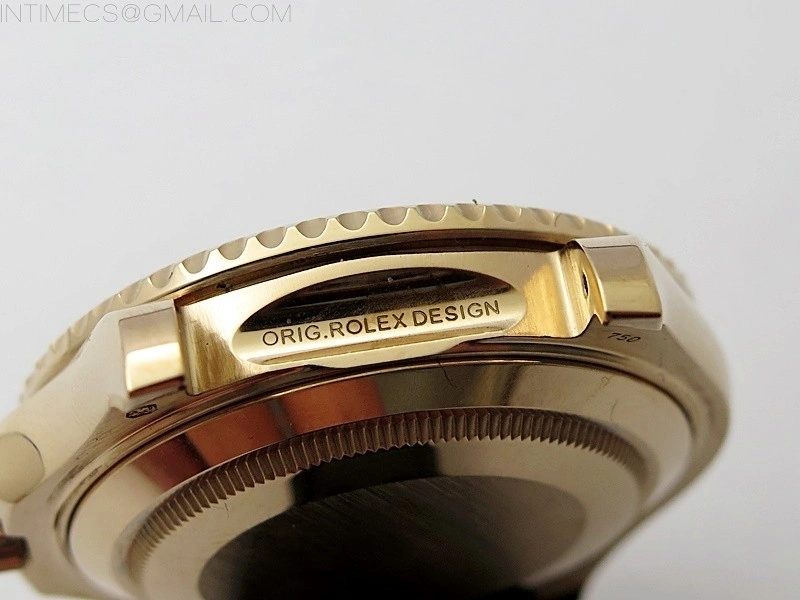 Yacht-Master 126655 KF 1:1 Gain Weight Best Edition Rainbow Bezel RG Wrapped on Oysterflex Strap VR3235