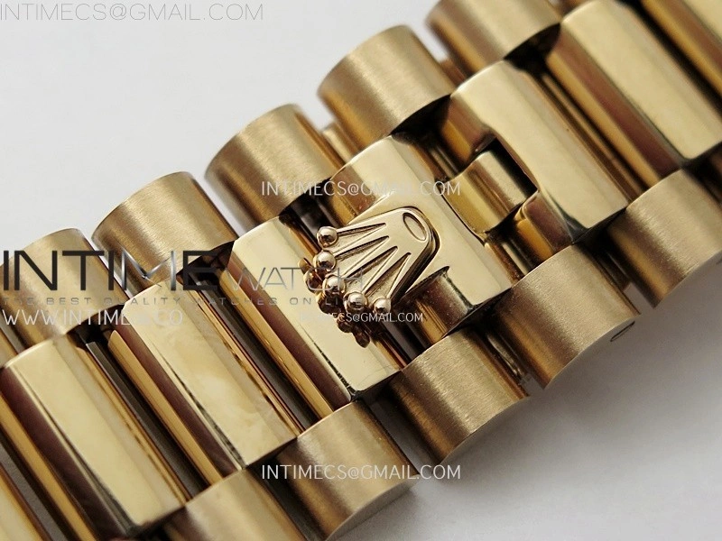 Day Date 228235 40mm 904L RG QF 1:1 Gain Weight Black Gradient Dial Roman Markers on RG President Bracelet A2836