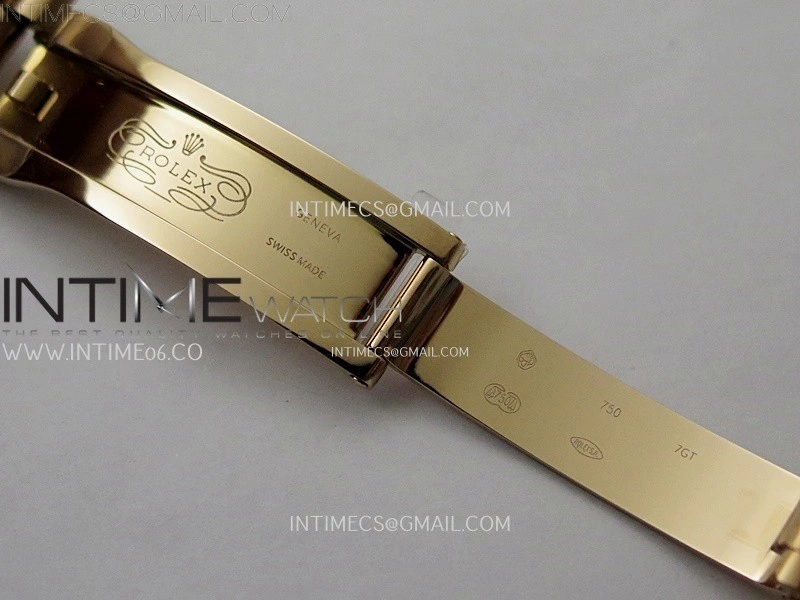 Day Date 228235 40mm 904L RG QF 1:1 Gain Weight Black Gradient Dial Roman Markers on RG President Bracelet A2836
