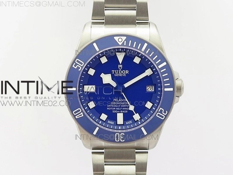 Pelagos XF 1:1 V4 Best Edition Blue dial Blue Bezel on Titanium Bracelet MIYOTA 9015 to Cal