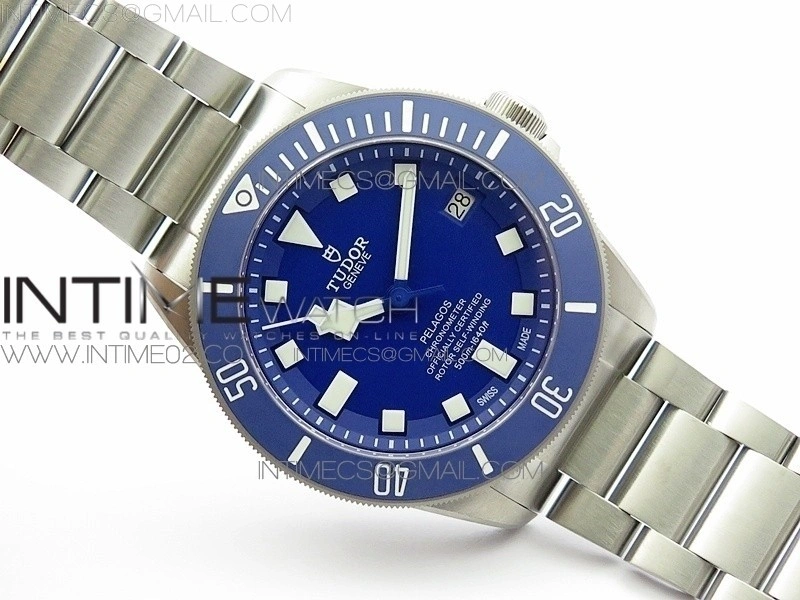 Pelagos XF 1:1 V4 Best Edition Blue dial Blue Bezel on Titanium Bracelet MIYOTA 9015 to Cal