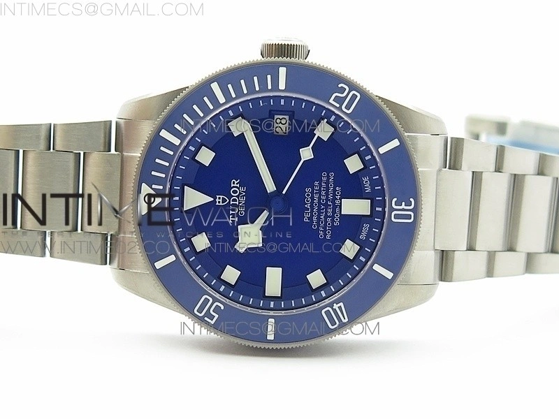 Pelagos XF 1:1 V4 Best Edition Blue dial Blue Bezel on Titanium Bracelet MIYOTA 9015 to Cal