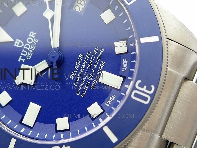 Pelagos XF 1:1 V4 Best Edition Blue dial Blue Bezel on Titanium Bracelet MIYOTA 9015 to Cal
