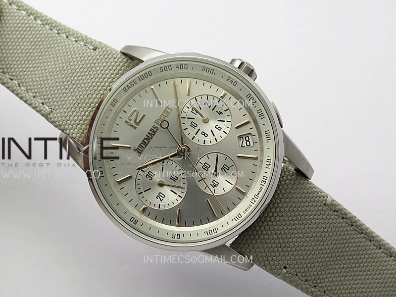 Code 11.59 Chrono 26393 SS RG APPF Best Edition Silver Dial on Gray Nylon Strap A4401