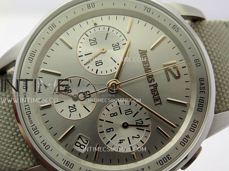 Code 11.59 Chrono 26393 SS RG APPF Best Edition Silver Dial on Gray Nylon Strap A4401