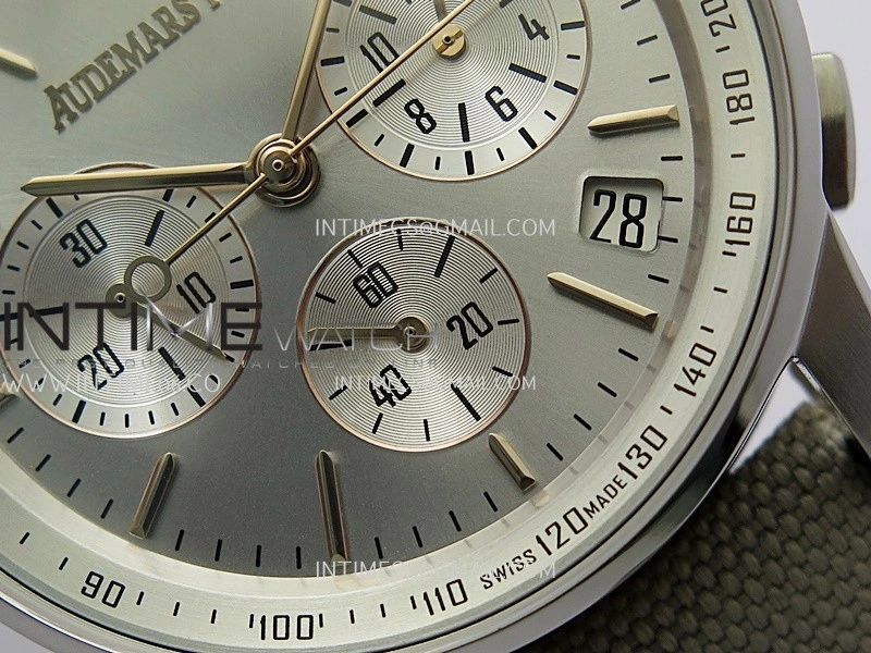Code 11.59 Chrono 26393 SS RG APPF Best Edition Silver Dial on Gray Nylon Strap A4401