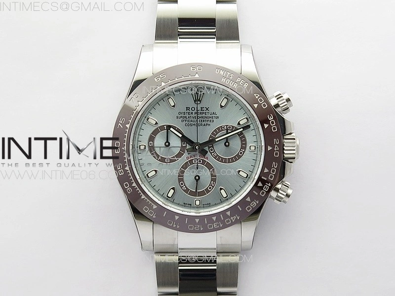 Daytona 116506 Brown Ceramic BTF 1:1 Best Edition Ice Blue Dial on SS Bracelet SA4130 V2
