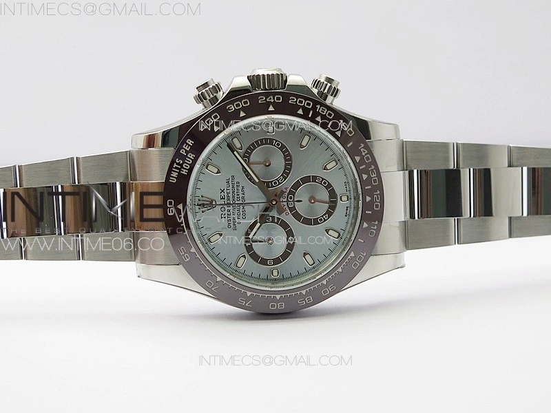 Daytona 116506 Brown Ceramic BTF 1:1 Best Edition Ice Blue Dial on SS Bracelet SA4130 V2