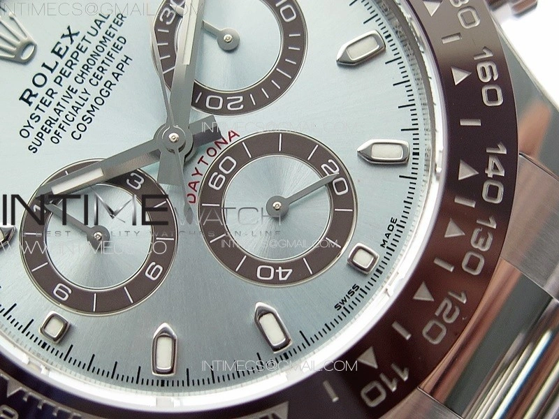 Daytona 116506 Brown Ceramic BTF 1:1 Best Edition Ice Blue Dial on SS Bracelet SA4130 V2