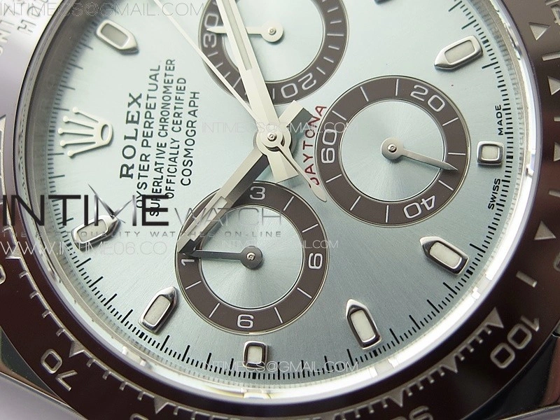 Daytona 116506 Brown Ceramic BTF 1:1 Best Edition Ice Blue Dial on SS Bracelet SA4130 V2