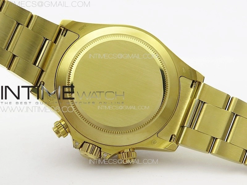 Daytona 116589RBOW YG Rainbow Crystal APSF Best Edition Black Dial on SS Bracelet A7750
