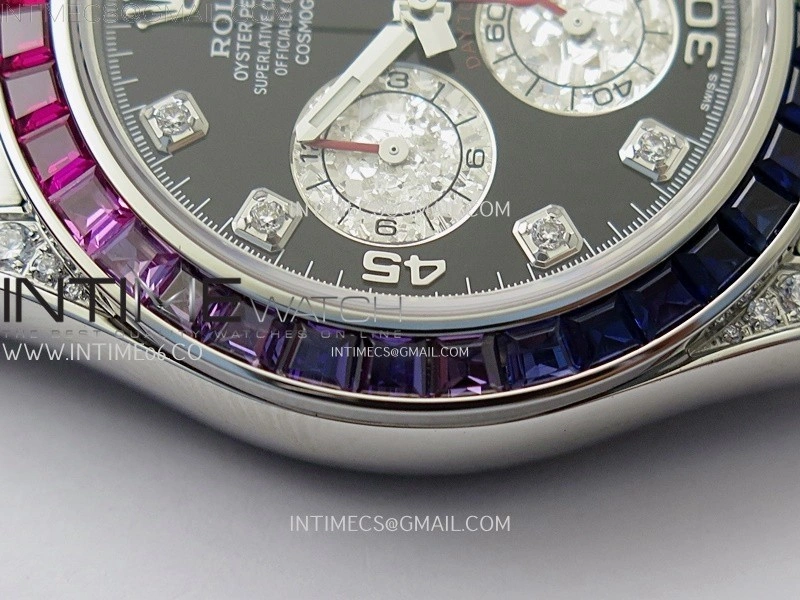 Daytona 116599RBOW Rainbow ZF 1:1 Best Edition Black Diamonds Dial on SS Bracelet SH4130