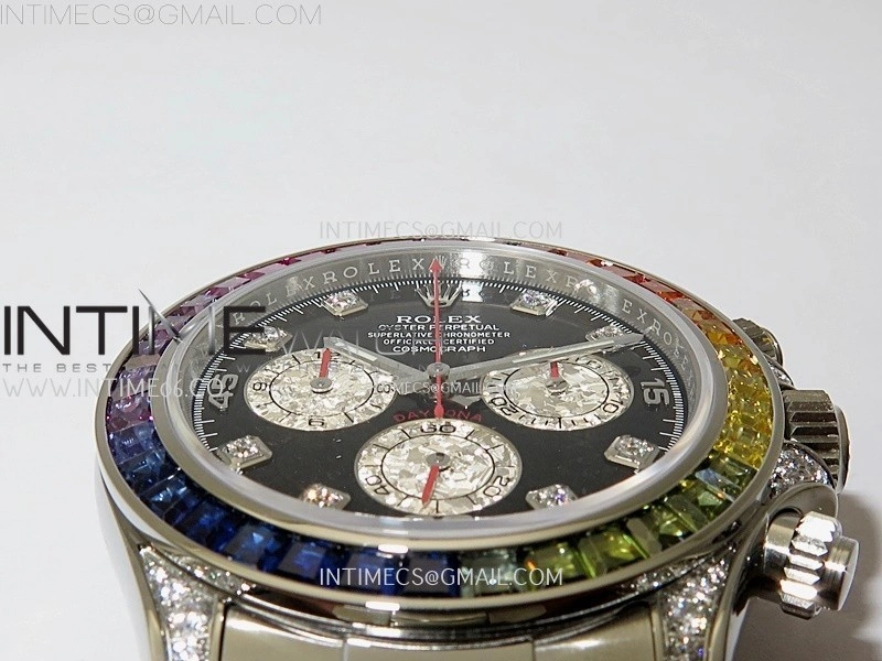 Daytona 116599RBOW Rainbow ZF 1:1 Best Edition Black Diamonds Dial on SS Bracelet SH4130