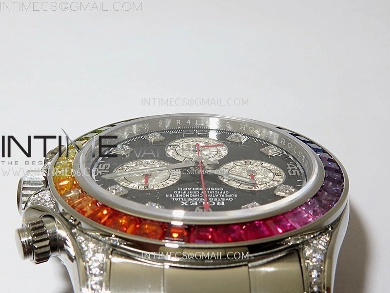 Daytona 116599RBOW Rainbow ZF 1:1 Best Edition Black Diamonds Dial on SS Bracelet SH4130