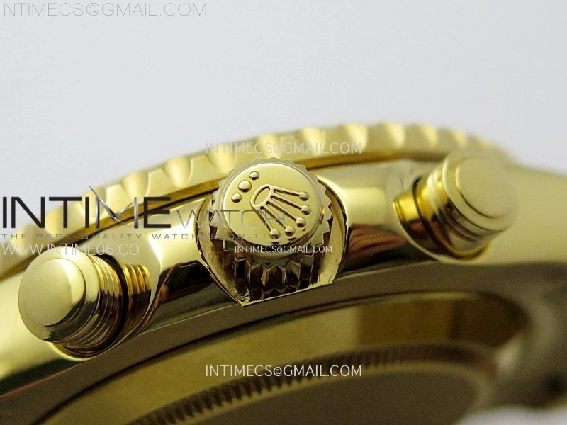 YachtMaster II 116688 Blue Ceramic Bezel YG KF 1:1 Best Edition White Dial on YG Bracelet A7750