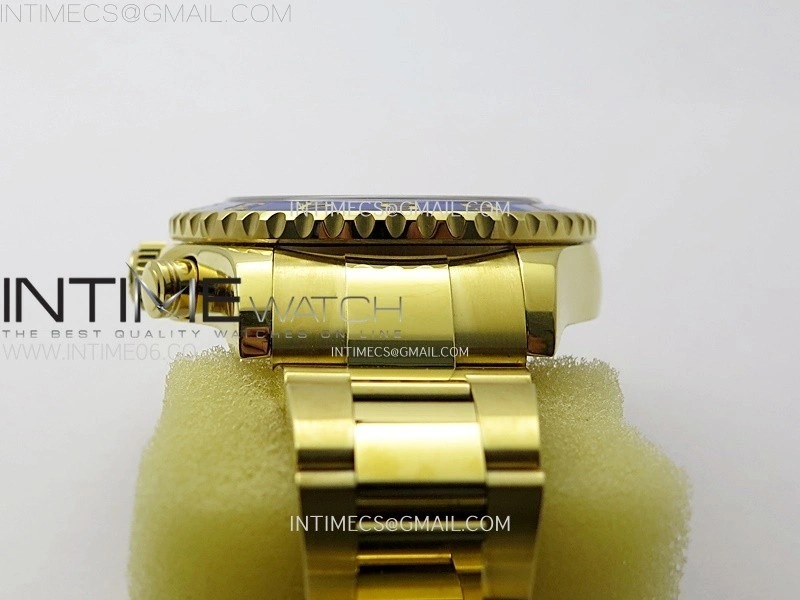 YachtMaster II 116688 Blue Ceramic Bezel YG KF 1:1 Best Edition White Dial on YG Bracelet A7750