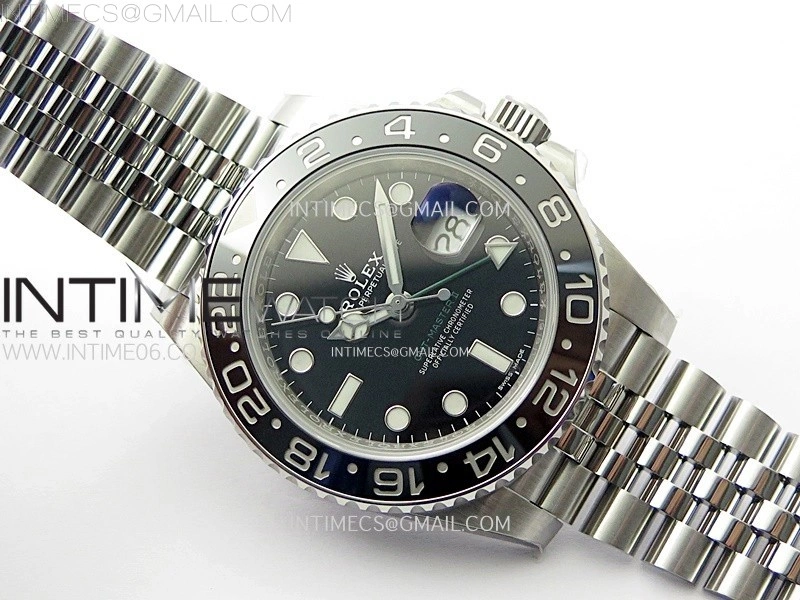 GMT Master II V2 116710 LN 904L SS AR+F 1:1 Best Edition Black Dial on Jubilee Bracelet DD3285 CHS