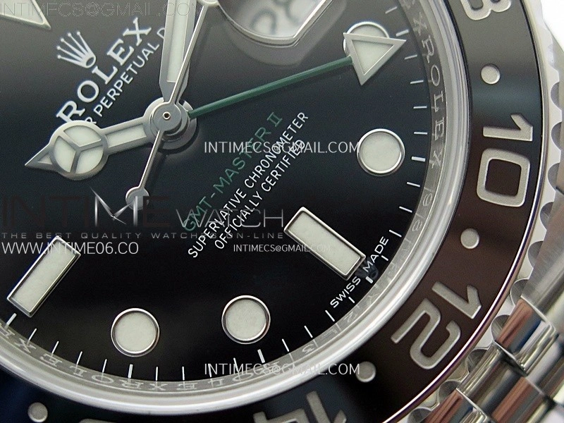 GMT Master II V2 116710 LN 904L SS AR+F 1:1 Best Edition Black Dial on Jubilee Bracelet DD3285 CHS