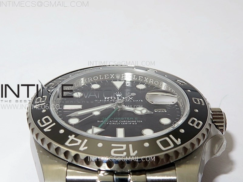 GMT Master II V2 116710 LN 904L SS AR+F 1:1 Best Edition Black Dial on Jubilee Bracelet DD3285 CHS
