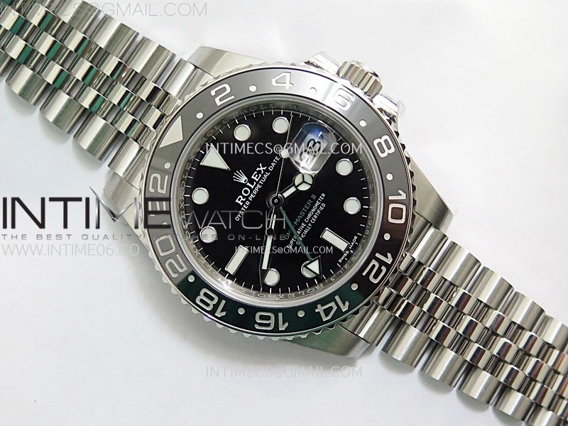 GMT Master II V2 116710 LN 904L SS AR+F 1:1 Best Edition Black Dial on Jubilee Bracelet DD3285 CHS