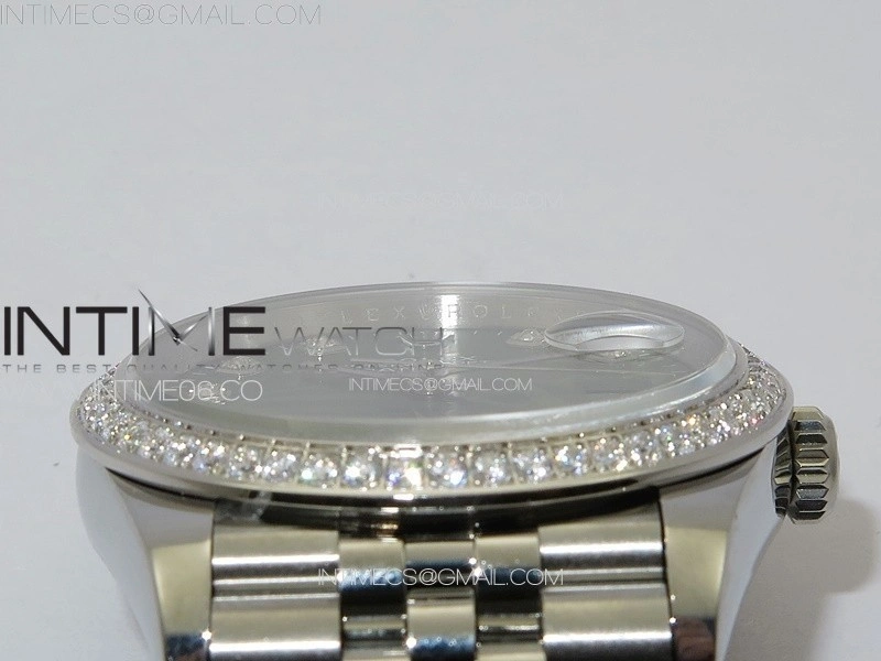 DateJust 36 SS 126233 Diamonds Bezel JDF 1:1 Best Edition New Green Dial on Jubilee SS Bracelet