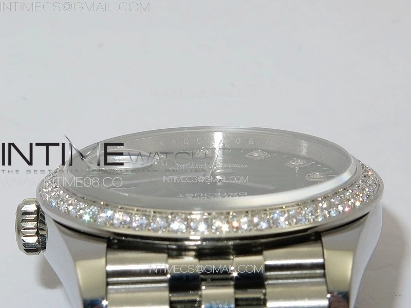 DateJust 36 SS 126233 Diamonds Bezel JDF 1:1 Best Edition New Green Dial on Jubilee SS Bracelet