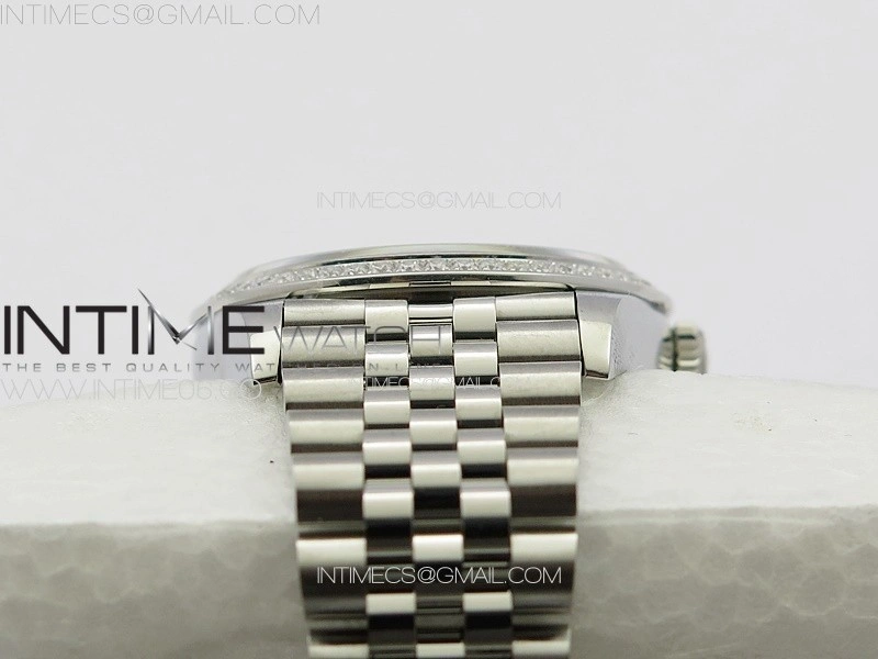 DateJust 36 SS 126233 Diamonds Bezel JDF 1:1 Best Edition New Green Dial on Jubilee SS Bracelet