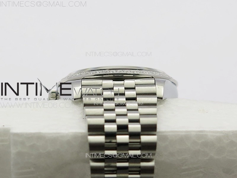 DateJust 36 SS 126233 Diamonds Bezel JDF 1:1 Best Edition New Green Dial on Jubilee SS Bracelet