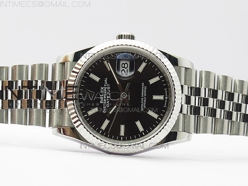 DateJust 36mm 126234 BP 1:1 Best Edition 904L Steel New Version Black Dial on Jubilee Bracelet