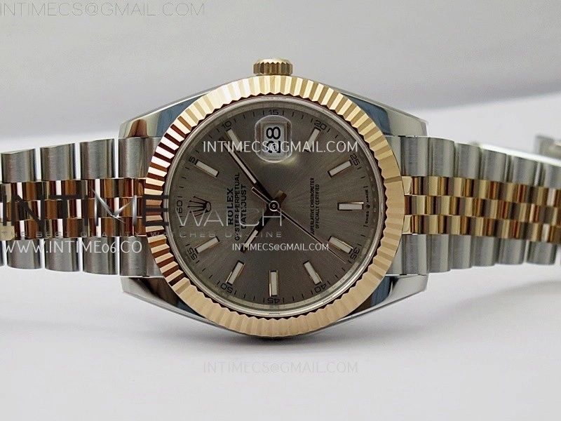 DateJust 41mm 126331 904 SS RG AR+F 1:1 RG Dial Stick Markers On SS RG Jubilee Bracelet DD3235 V2