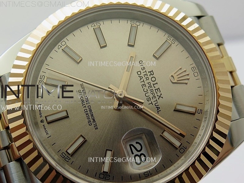 DateJust 41mm 126331 904 SS RG AR+F 1:1 RG Dial Stick Markers On SS RG Jubilee Bracelet DD3235 V2