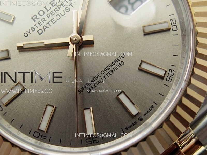 DateJust 41mm 126331 904 SS RG AR+F 1:1 RG Dial Stick Markers On SS RG Jubilee Bracelet DD3235 V2