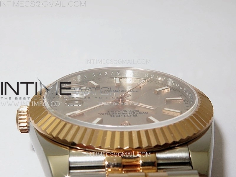 DateJust 41mm 126331 904 SS RG AR+F 1:1 RG Dial Stick Markers On SS RG Jubilee Bracelet DD3235 V2
