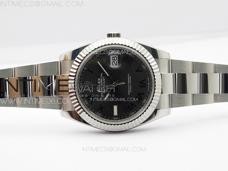 DateJust 41 126334 NTF 1:1 Best Edition 904L Steel Gray Roman Dial on Oyster Bracelet VR3235