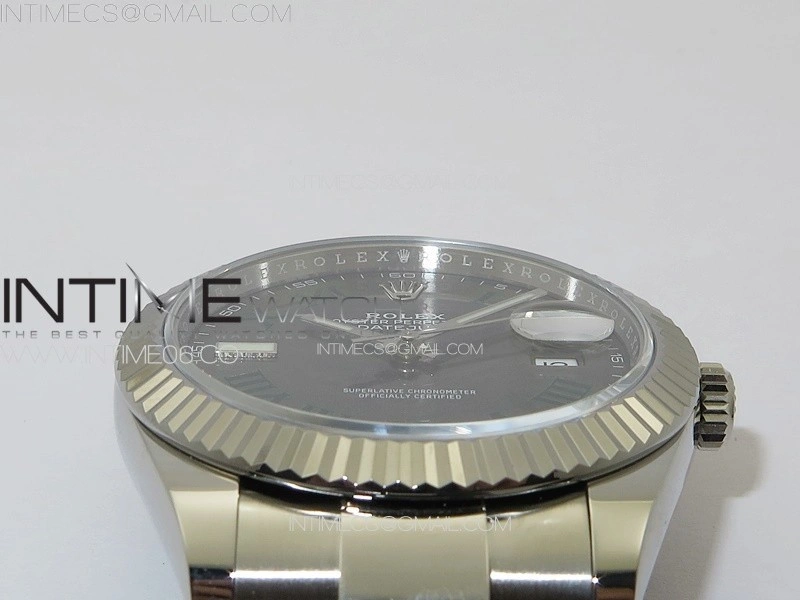DateJust 41 126334 NTF 1:1 Best Edition 904L Steel Gray Roman Dial on Oyster Bracelet VR3235