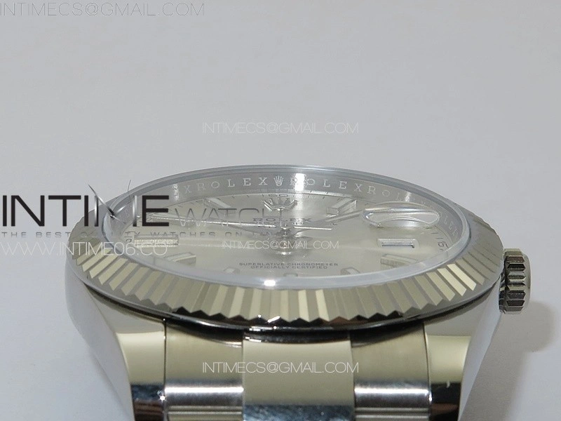 DateJust 41 126334 NTF 1:1 Best Edition 904L Steel Gray Roman Dial on Oyster Bracelet VR3235