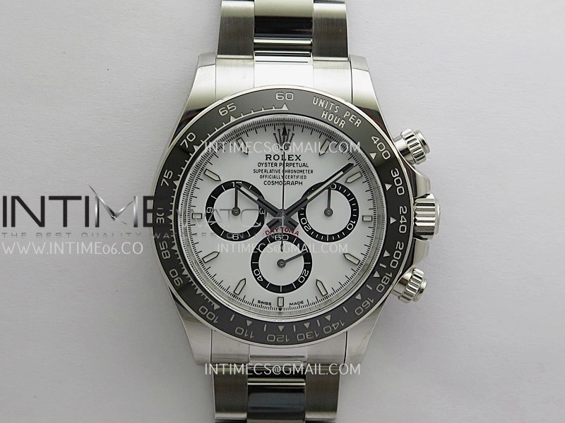 Daytona 126500 904L SS Clean Plus 1:1 Best Edition White Dial On 904L SS Bracelet DD4131