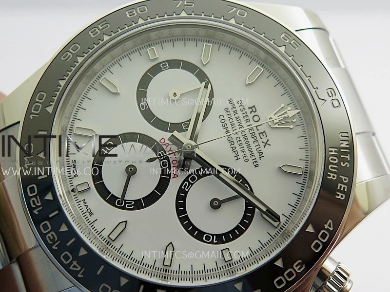Daytona 126500 904L SS Clean Plus 1:1 Best Edition White Dial On 904L SS Bracelet DD4131
