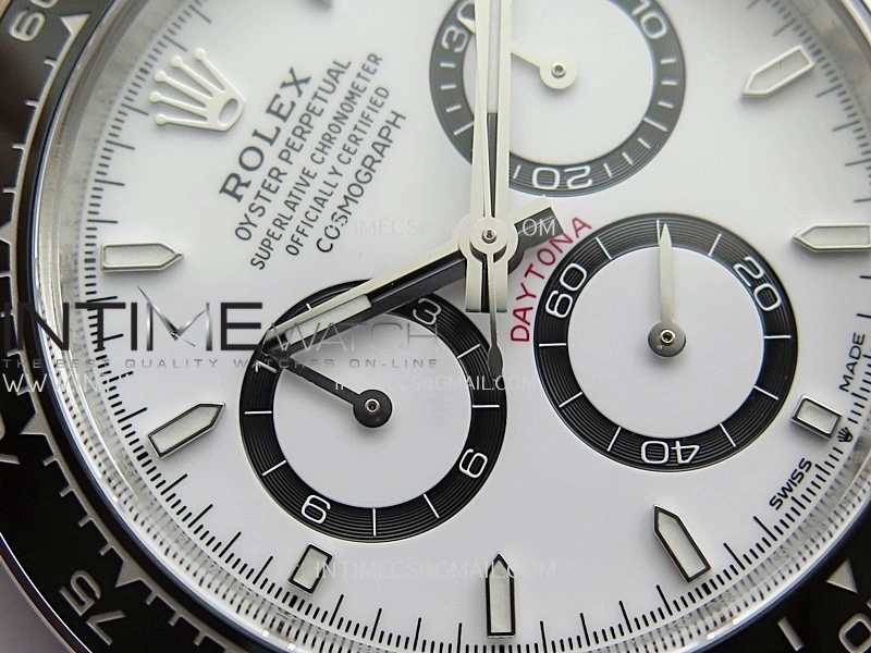 Daytona 126500 904L SS Clean Plus 1:1 Best Edition White Dial On 904L SS Bracelet DD4131