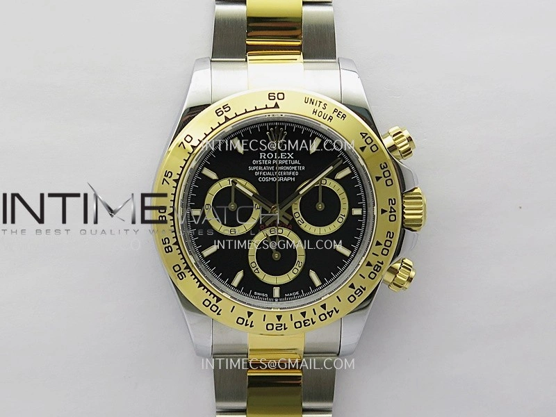 Daytona 126503 SS YG Gain Weight QF 1:1 Best Edition Black Dial On Oyster Bracelet SH4131
