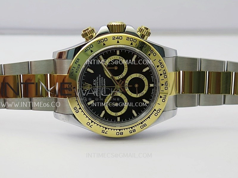 Daytona 126503 SS YG Gain Weight QF 1:1 Best Edition Black Dial On Oyster Bracelet SH4131