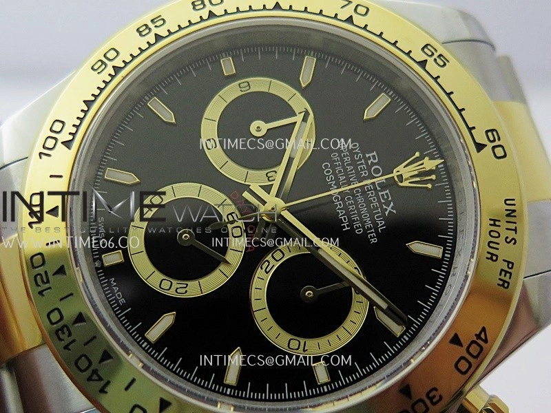 Daytona 126503 SS YG Gain Weight QF 1:1 Best Edition Black Dial On Oyster Bracelet SH4131